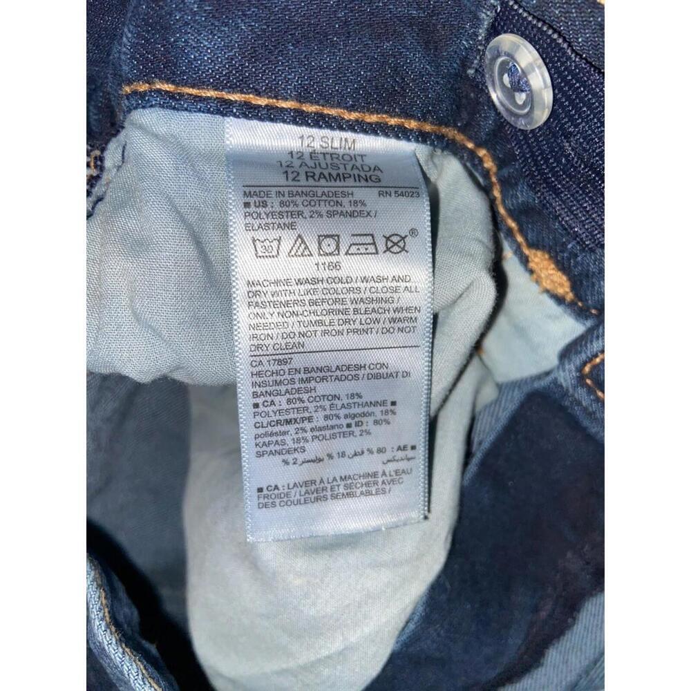 Old Navy Denim Straight Jeans Women's 12 Slim Built In Flex Adjustable Waistband - Picture 8 of 10